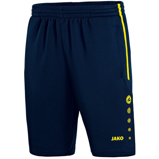 Afbeeldingen van Trainingsshort active marine/fluogeel